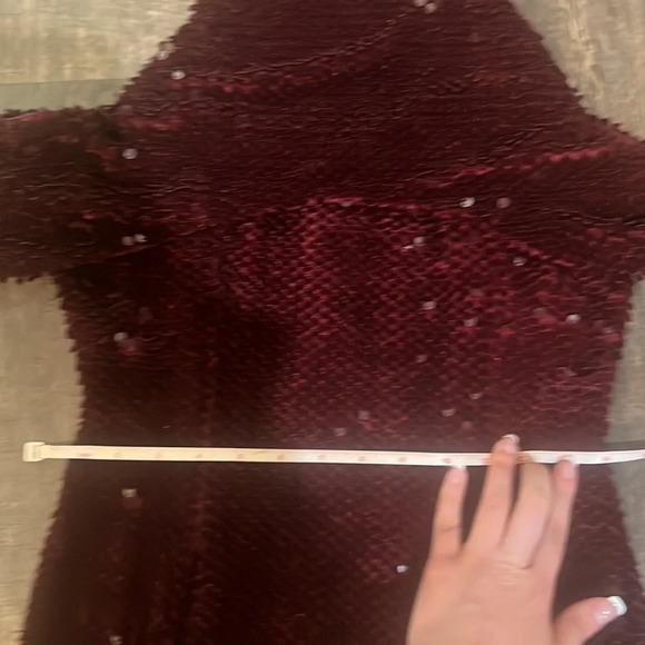 NWT Lavish Alice Purple Velvet Sequin Dress - Picture 14 of 16